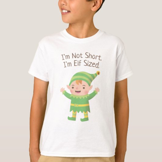Ik ben niet klein, ik ben Elf formaat Grappig T-shirt (Voorkant)