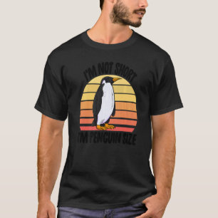 Ik ben niet klein, ik ben formaat pinguïn Heren Pi T-shirt