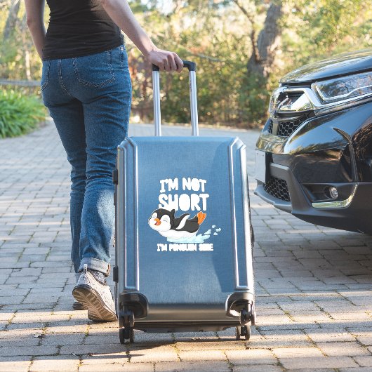 Ik ben niet klein, ik ben formaat pinguïn sticker (Koffer Insitu)