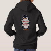 Ik ben niet klein, ik ben gewoon pinguïn-groot hoodie (Achterkant)