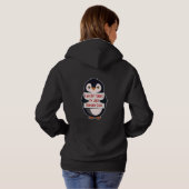 Ik ben niet klein, ik ben gewoon pinguïn-groot hoodie (Achterkant volledig)