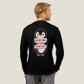 Ik ben niet klein, ik ben gewoon pinguïn-groot Tri-Blend shirt (Achterkant)