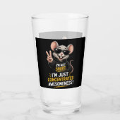 Ik ben niet klein, ik ben gewoon pretformaat Muis Glas (Achterkant)