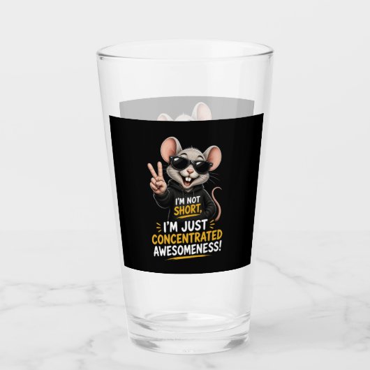 Ik ben niet klein, ik ben gewoon pretformaat Muis Glas (Voorkant)