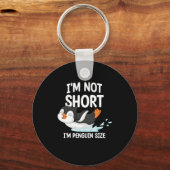 Ik ben niet klein, ik ben pinguïnmaat sleutelhanger (Voorkant)