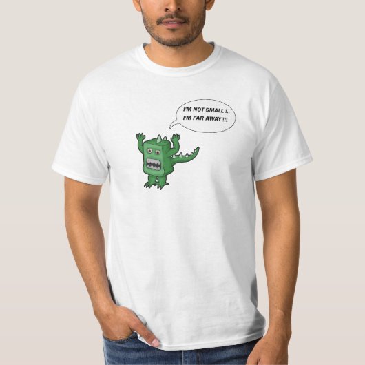 Ik ben niet klein! t-shirt (Voorkant)