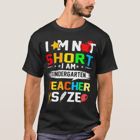 ik ben niet klein voor de kleuterschool t-shirt (Voorkant)