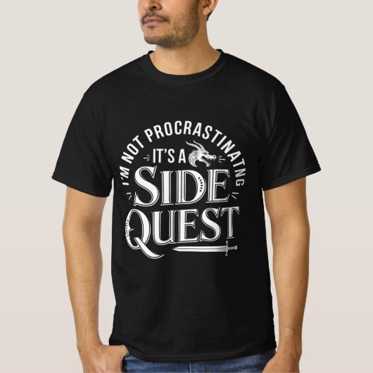 Ik ben niet koppig, het is een zijdelingse quest t-shirt (Voorkant)