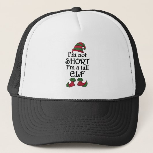 Ik ben niet kort dat ik een Tall Elf ben Trucker Pet (Voorkant)