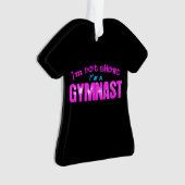 Ik ben niet kort, ik ben een Gymnast Ornament (voorkant)