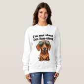 Ik ben niet kort, ik ben een leuke maat trui (Voorkant volledig)