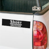 Ik ben niet kort, ik ben geconcentreerd geweldige bumpersticker (Op Truck)
