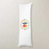 Ik ben niet kort, maar je bent gewoon groot lichaamskussen (Achterkant (Verticaal))