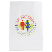 Ik ben niet kort, maar je bent gewoon groot medium cadeauzakje (Achterkant)