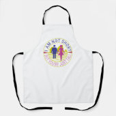 Ik ben niet kort, maar je bent gewoon groot schort (Voorkant)