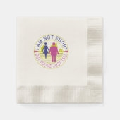 Ik ben niet kort, maar je bent gewoon groot servet (Voorkant)