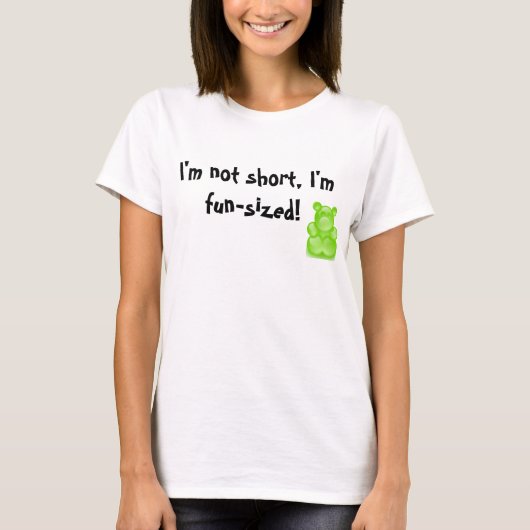 Ik ben niet kort... t-shirt (Voorkant)