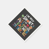 Ik ben niet korter dan de kleuterschool. servet (Hoek)