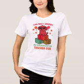 Ik ben niet korter dan de kleuterschool. Tri-Blend shirt (Voorkant)
