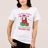Ik ben niet korter dan de kleuterschool. Tri-Blend shirt (Voorkant)