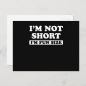 Ik ben niet korter dan ik vun ben. briefkaart (Voorkant / Achterkant)