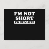 Ik ben niet korter dan ik vun ben. briefkaart (Voorkant)
