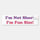 Ik ben niet korter dan ik vun ben. bumpersticker (Voorkant)