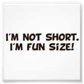 Ik ben niet korter dan ik vun ben. foto afdruk (Voorkant)