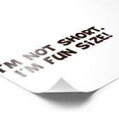 Ik ben niet korter dan ik vun ben. foto afdruk (Hoek)