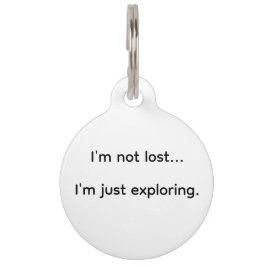 Ik ben niet kwijt dat ik alleen onderzoek. huisdierpenning