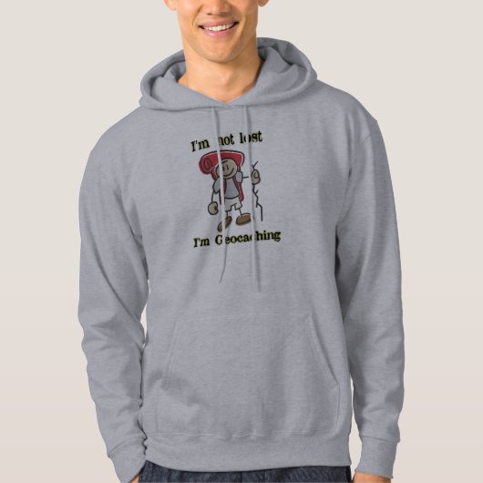 Ik ben niet kwijt dat ik Geocacher UNISEX HOOD ben Hoodie (Voorkant)