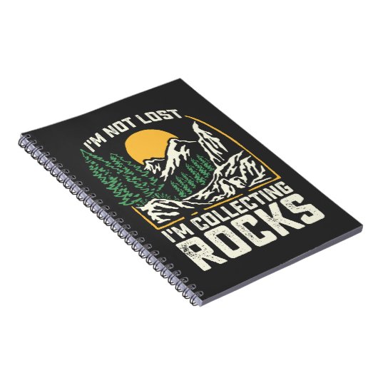 Ik ben niet kwijt dat ik Rocks verzamel Notitieboek (Rechterzijde)