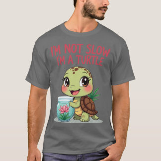 Ik ben niet langzaam, ik ben een schildpad ontwerp t-shirt
