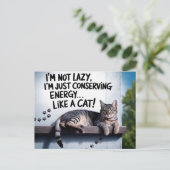 Ik ben niet Lazy Briefkaart (Staand voorkant)