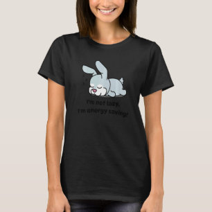 Ik ben niet Lazy Bunny Slapende Rabbit T-shirt