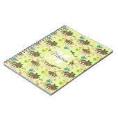 Ik ben niet Lazy | Funny Sloth Quote Pattern Name Notitieboek (Linkerzijde)