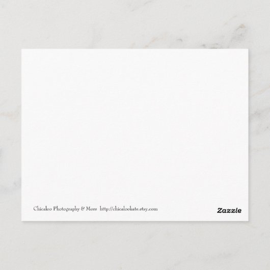 Ik ben niet leuk briefkaart (Achterkant)