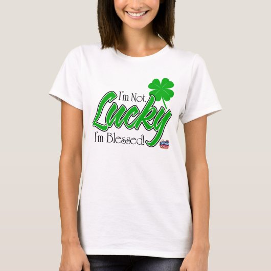 Ik ben niet Lucky, ik ben verdorven. Irish T-shirt (Voorkant)
