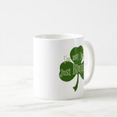 Ik ben niet Lucky Just Blessed Shamrock Design Koffiemok (Voorkant rechts)