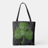 Ik ben niet Lucky Just Blessed Shamrock Design Ppl Tote Bag (Achterkant)