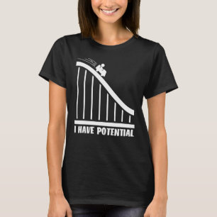 Ik ben niet lui dat ik overdrijf met potentiële en t-shirt