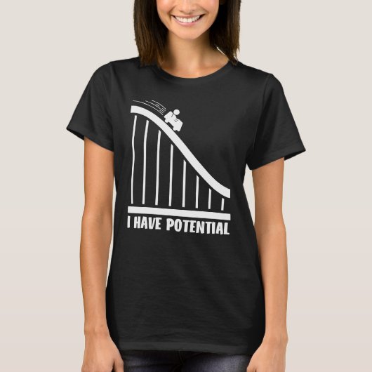 Ik ben niet lui dat ik overdrijf met potentiële en t-shirt (Voorkant)