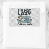 Ik Ben Niet Lui Funny Meme Sticker (Tas)