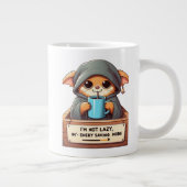 Ik ben niet lui grote koffiekop (Rechts)