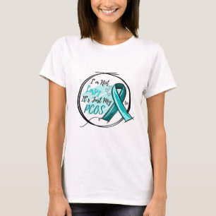 Ik ben niet lui. Het is gewoon mijn PCOS Blauwgroe T-shirt