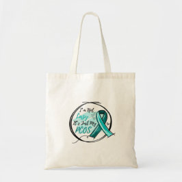 Ik ben niet lui. Het is gewoon mijn PCOS Blauwgroe Tote Bag