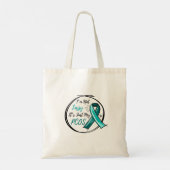 Ik ben niet lui. Het is gewoon mijn PCOS Blauwgroe Tote Bag (Achterkant)