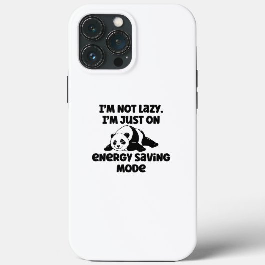 Ik ben niet lui Ik ben alleen in de energiebespare Case-Mate iPhone Case (Achterkant)
