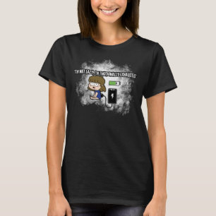 Ik ben niet lui, ik ben emotioneel uitgeput - grap t-shirt