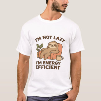 Ik ben niet lui, ik ben energiezuinig – Grappig &  T-shirt